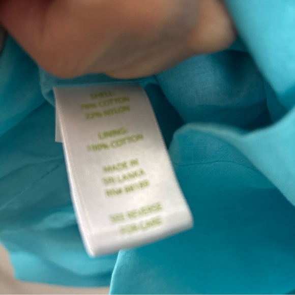 LILLY PULITZER Caitlin Strapless Lace Mini Dress Women’s Size 0 Blue A Line - Picture 8 of 9